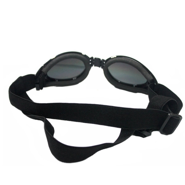 Hopfällbara Pet Solglasögon Bärbara Hund Solglasögon Protector UV-skydd Pet Solglasögon 1 ST Svart