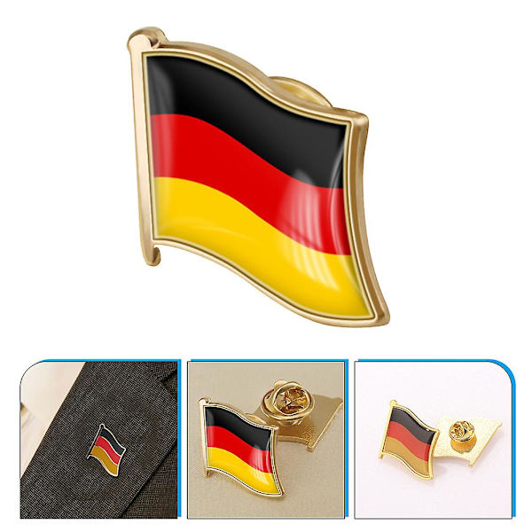 Brosch Män Pin Estetisk Tysk Flagg Brosch Kläder Brosch Tysk Flagg Pin Flagg Bröstnål Broscher