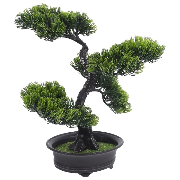 Kunstigt fyrretræ Bonsai Ornament Indendørs Falske Planter Dekoration Falske Bonsai Ornament Assorteret farve31X2 Assorted Color 31X29X28CM