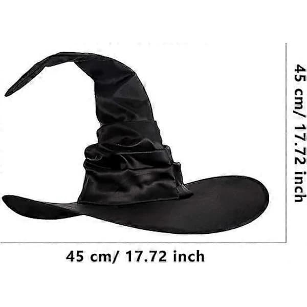 4-pack Halloween Witch Hat Large Wizard Hat for Halloween Party Decoration Cosplay Costume Accessories