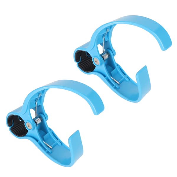 Blue ABS Stroller Cup Holder 2-pack, Hands-free Car Seat Drink Holder for Coffee Mug, Sturdy Easy Installation