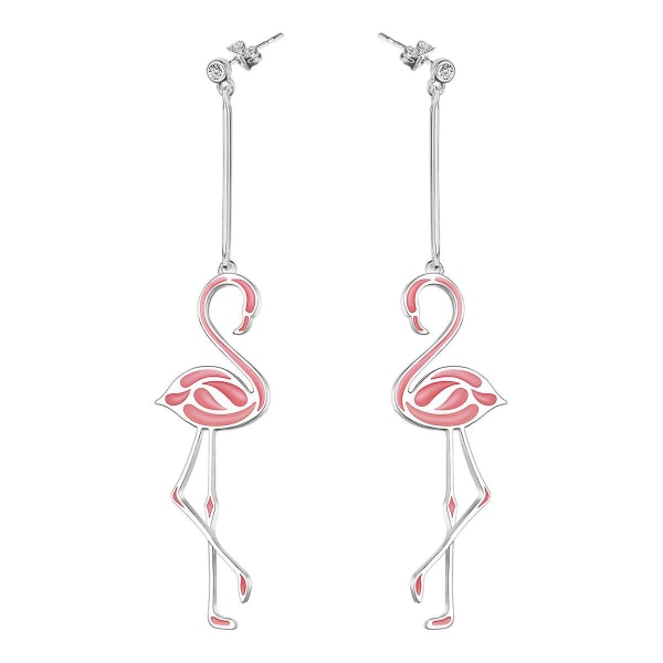 Rosa Örhängen Dam Flamingo örhängen Smycken Dam Flamingo örhängen Romantiska örhängen Örhängen Dam Kvinnor Pierced örhängen