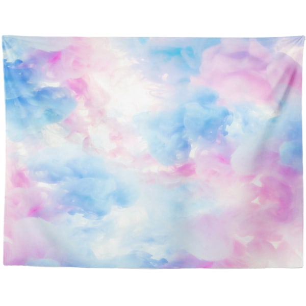 100*75 CM Rosa molntapet Färgglada abstrakta moln Naturliga landskap Gobelänger Vägghängande för sovrum Vardagsrum Tonåring Dorm