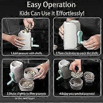 Automatic Peanut Peeler, Kitchen Utensil for Peeling Peanut and Pistachio Shells, Essential