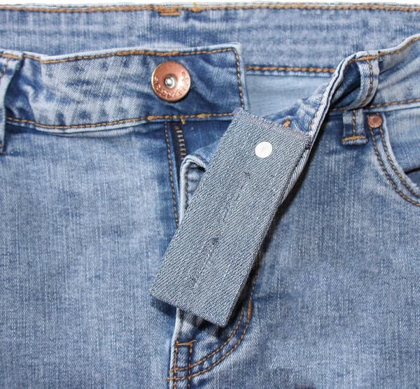 4 stk. Denim Taljeforlængerknapper til Jeans og Nederdele Komfortabel Meta