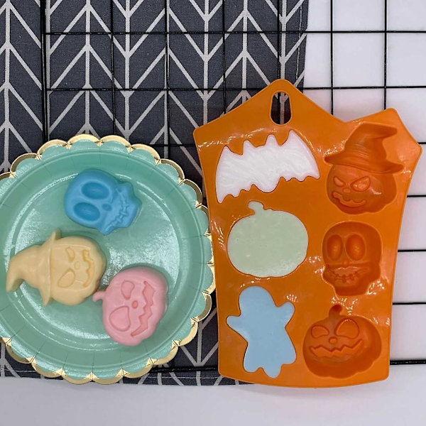 Pyöreä leivonnainen keksimuotit Kurpitsa Kallo Lepakko Muotoinen Fondant Kakku Kakku DIY Tarvikkeet Pyöreä