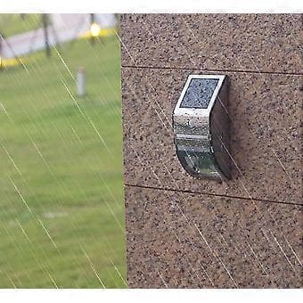 Solar LED væglampe, rustfrit stål
