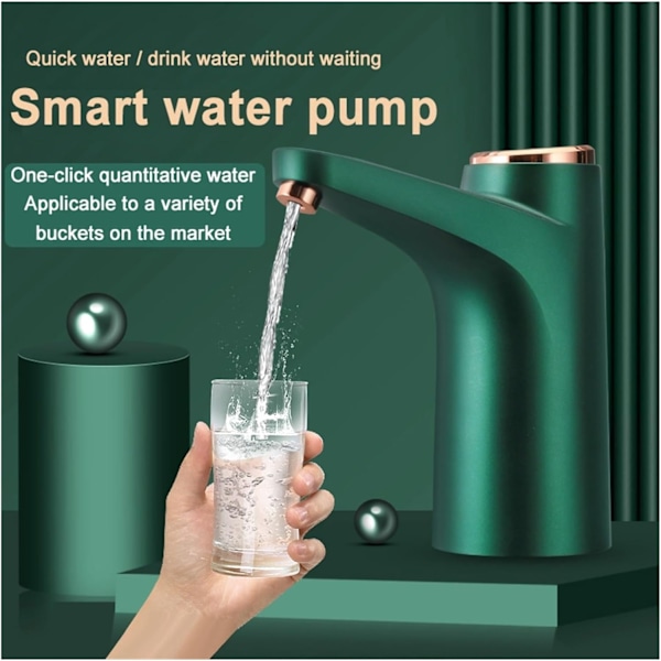 Varmvattenspump Automatisk Elektrisk Vattenspump USB Tunna Vattenpump Gallon Vattenflaska Dricksflaska Brytare Ap