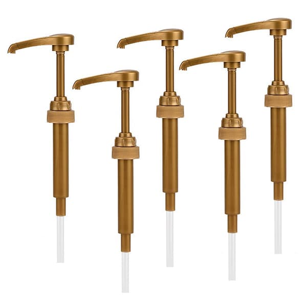 5 stk Kaffe 750ML Dispenser Sirupspumpe Pumpehode 5 stk 5pcs