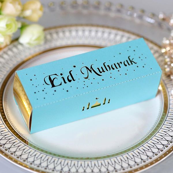 100 stk Godteriboks Ramadan Sjokolade Gaveboks Refleksgull
