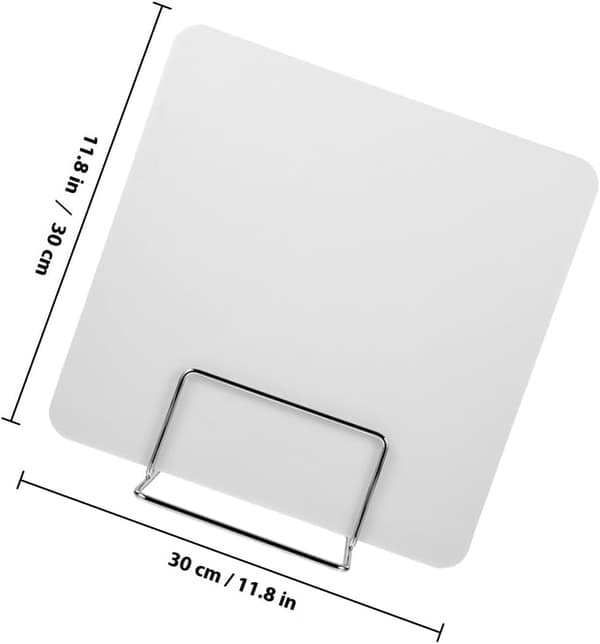 Skrivebordsdeler til studerende 30x30 cm hvid skrivebordspanel til klasseværelse og kontor