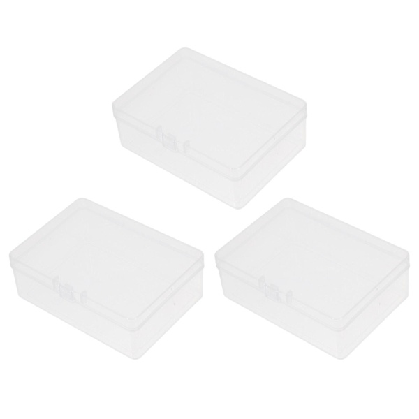 3 kpl Läpinäkyvät Tyhjät Korttirasiat Pelikortit Tyhjät Kortit Säiliö Läpinäkyvä 10X7X3.5CM