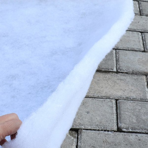 Julsnöfilt Set Julby Dekoration Bakgrund Dekoration Konstgjord Snöfilt Jul Vinter Display Dekoration