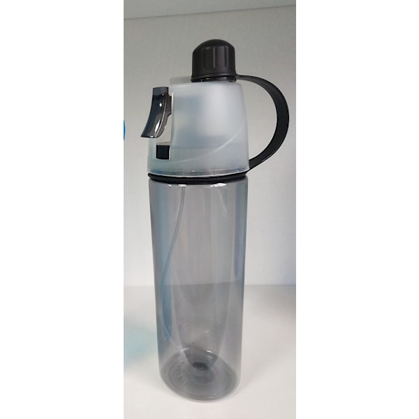 Lasten suihkepullo, myrkytön ja BPA-vapaa, 600 ml, harmaa