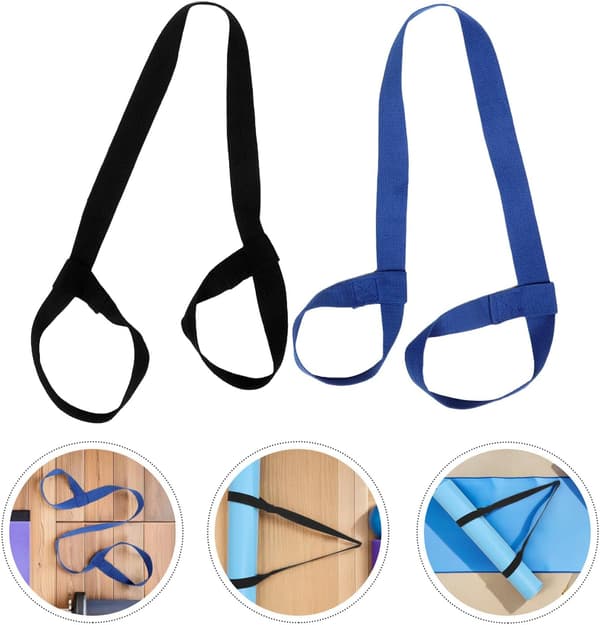 2pcs Adjustable Yoga Mat Carrying Strap Multifunctional Exercise Band