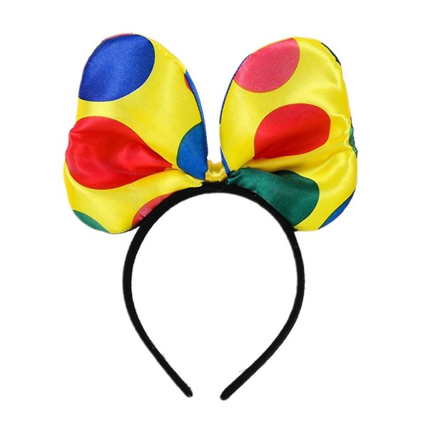 Cirkusfluga Polka Dot Clown Fluga Clown Fluga Polka Dot Fluga Huvudband