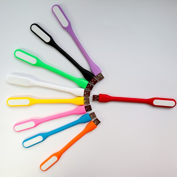 9 stk Bærbar Mini USB LED Fleksibel Nattlampe Supersterk Bo