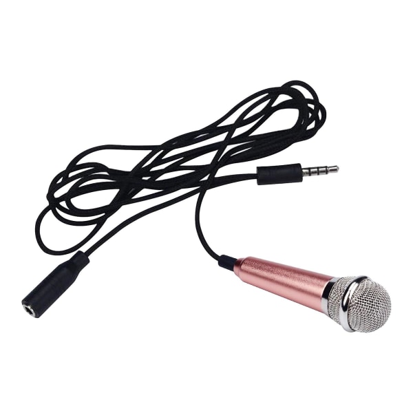 Mini Karaoke Condenser Microphone For Phone Computer Mini MicrophoneGolden