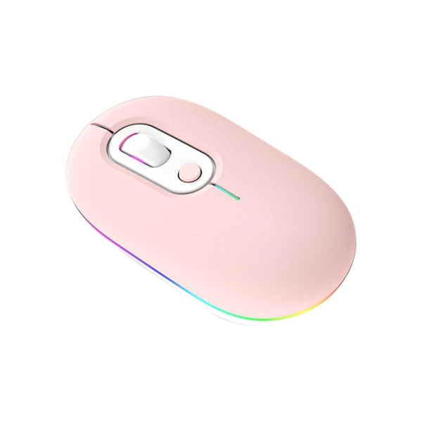 Genopladelig Lysende Ikke-Bluetooth Mus Pink Pink