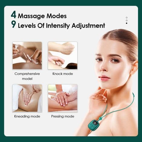 Neck Massager with 4 Modes and 9 Speed Levels