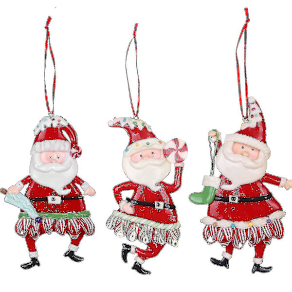 Julgranspynt Juldekorationer Tomtepynt Träd (röd 3-pack)