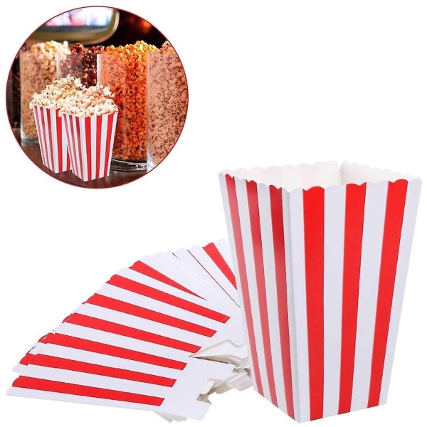 12 Pieces Candy Bags Party Bags Set Popcorn Boxes Popcorn Bags Small Gift Bags Christmas Party Birthday