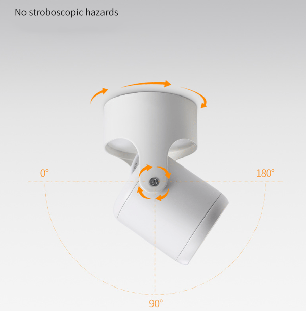 White indoor spotlight, white LED ceiling spotlight adjustable ceiling spotlight (warm white light)
