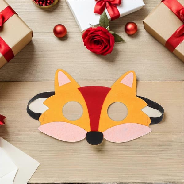 Fox Costume Mask for Halloween Cosplay 36pcs Felt Half Masks