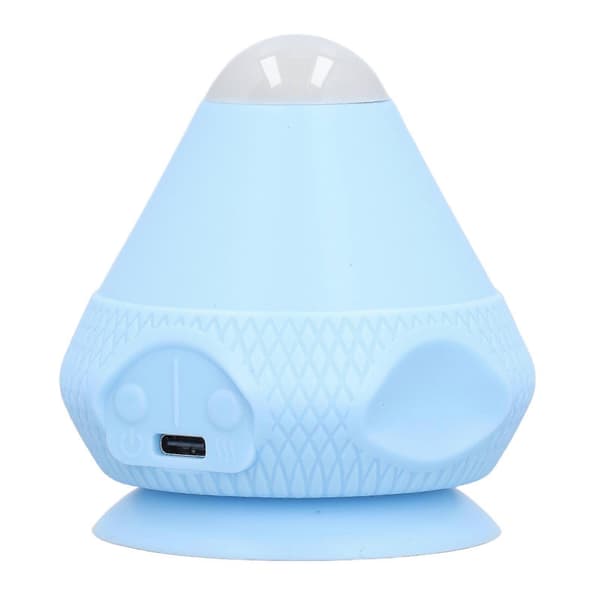 Mountable Massage Ball Suction Cup Wall Massager Vibration Heated Back Massager for Trigger Points Deep Tissue Neck Fascia Relaxation Blue