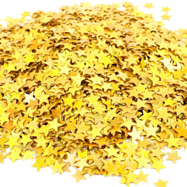 Kultaiset Tähti Konfetti, 5 Pakkausta Glitter Konfetti Joulukoristeluun, Pöytäkoristeluun, Glitter Syntymäpäiville, Hääjuhliin