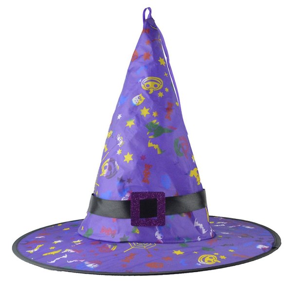 Light Up Witch Hat Halloween-gave til barn å leke om natten Glødende grønn