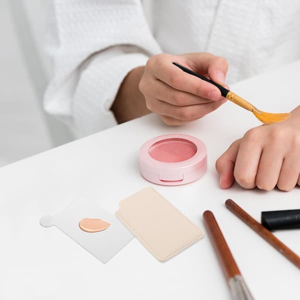 Mini makeup-palet i rustfrit stål til foundation, øjenskygge
