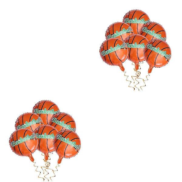 18 stk. 18 tommer Basketball Aluminium Film Ballon Dekorative Balloner Aluminiumfolie Balloner Del