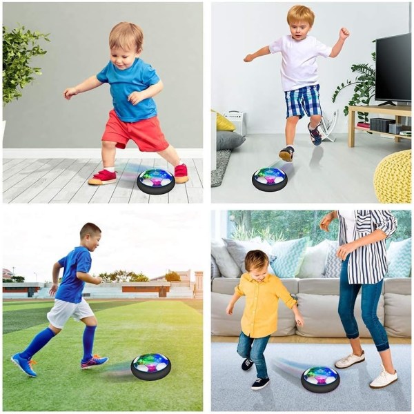 Air Power Football, Lasten lelu ladattava jalkapallopallo LED-valolla Hover Jalkapallo Jalkapallopelit Syntymäpäivälahja pojille tytöille