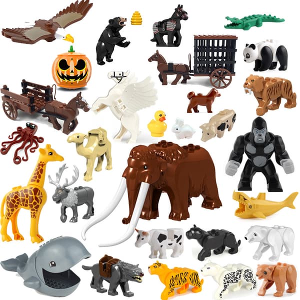 Building Blocks with Animals - Shark Panther Tiger Mini Building Blocks*PG1130 Camel* PG1130 Camel PG1130 Camel