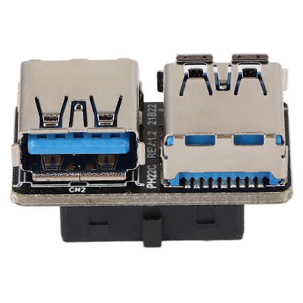 USB-adapter 20-pin til dobbelt USB3.0 USB3.1 med god elektrisk ledningsevne - YM