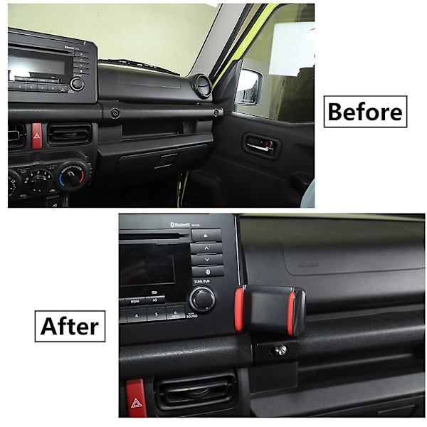 Mobiltelefonholder for Jimny bil, støtte for 2019 2020 2021, svart [DB] black