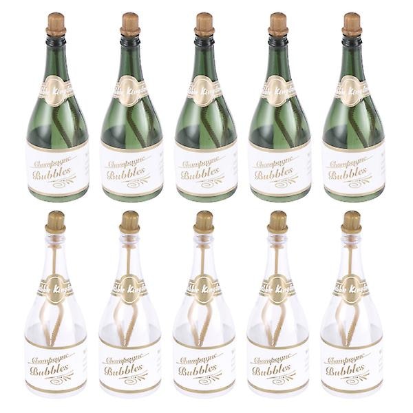 10 st Nativity Dekoration Bröllopsfest Favoriter Små Champagneflaskor Favoriter Mini Champagneflaska Bubb Assorted Color 9.5X3X3CM