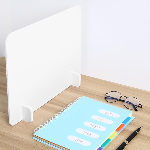 Desktop Screen 40x30cm Desk Divider Partition Safety Rounded Edges