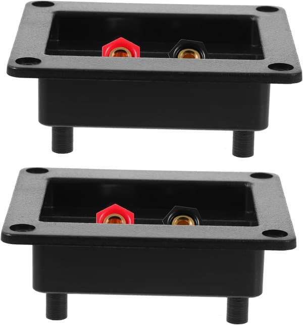 2-pack Copper Material Speaker Terminals Speaker Box Connector for Subwoofer Speakers