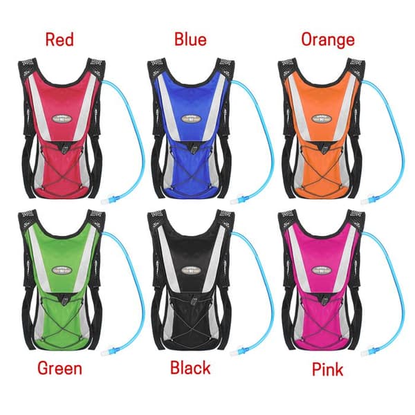 TEMPSA Hydration Backpack for Cycling, Ultralight Jacket for Marathon Running, Trail Running, Cycling, Hiking, Black