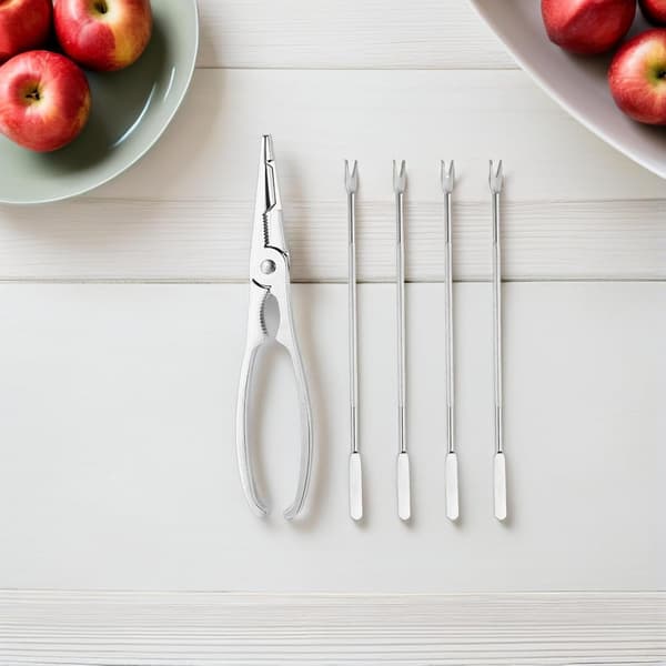 Stainless Steel Crab Tools for Eating Silverfish and Shellfish, Crab Shell Crackers for Eating Seafood