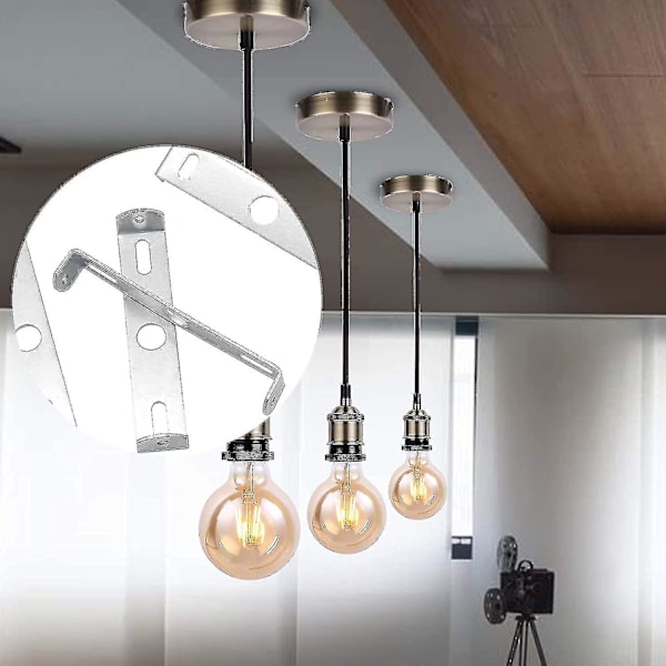 4 stycken takplåtshållare - Chandelier fästtillbehör för hemmakontor takbelysning lamphållare