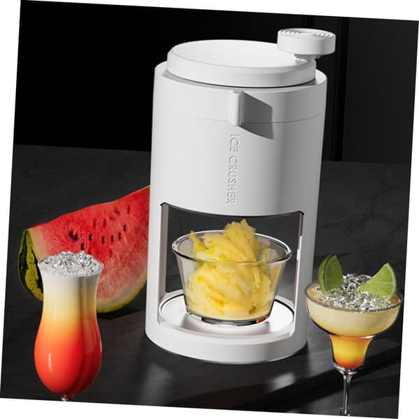 Portable Ice Crusher Manual Shaved Ice Machine Suitable for Smoothies Use Compact Size Suitable for Kitchen Easy to Clean