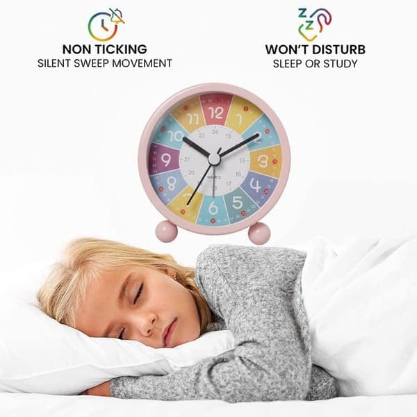 Digital Kids Alarm Clock with Lamp - Learning Alarm Clock with Alarm and Night Light