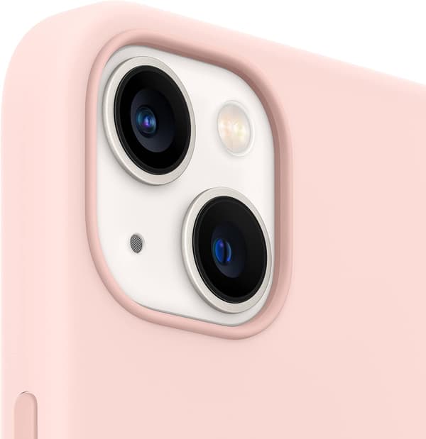 Kritrosa – Apple silikonskal med MagSafe (för iPhone 13)