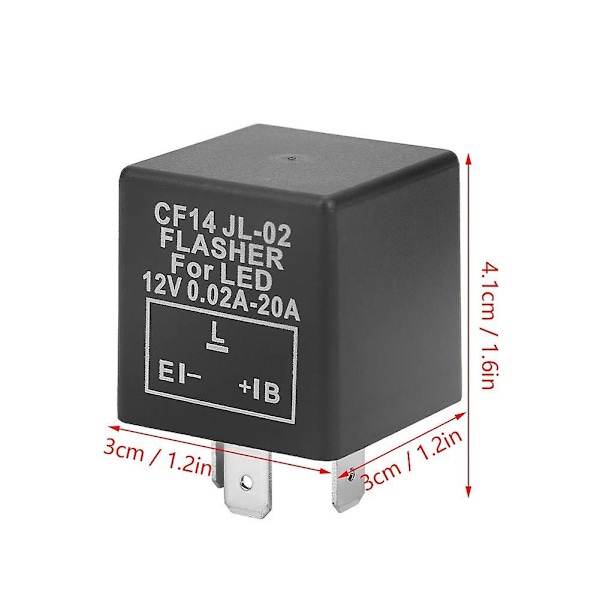 Cf14 Led-vilkku rele 0,02a-20a. 2 pakkausta