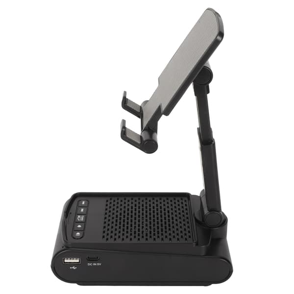 F25 Mobile Phone Stand Wireless Speaker Non-slip Foldable Adjustable Phone Holder Speaker with Charging Function for Mobile Phones Tablets