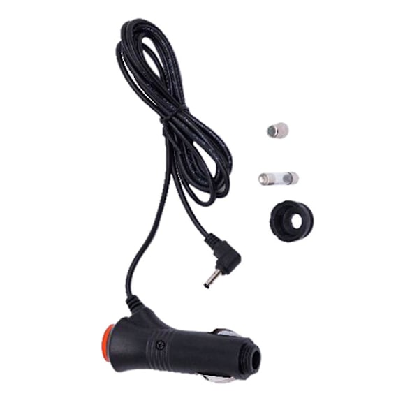 12V 2,5 mm Bil Adaptersladd Laddare Tändare Strömkabel GPS Kabel Svart