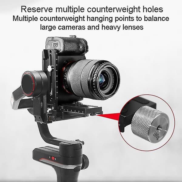 SLR Camera Vertical Quick Release Plate General Compatible with Weebill S Crane2/3 Stabilizer Tripod